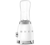 Smeg PBF01WHUK Retro 50s Style Personal Blender, 2 Speed Settings, 600ml, 300W, White
