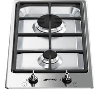 Smeg Classic PGF32G 31cm Gas Hob - Stainless Steel, Stainless Steel