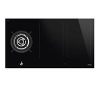 Smeg PM3953D - Black 5 Zone Dual Fuel Hob