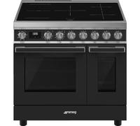 Smeg Portofino CPF92IMA 90cm wide Electric Range Cooker with Induction Hob - Anthracite - A