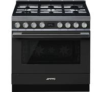 Smeg Portofino CPF9GPAN 90cm Dual Fuel Range Cooker - Anthracite - A+ Rated