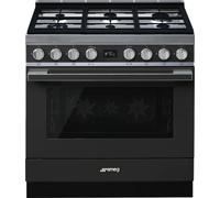 Smeg Portofino CPF9GPAN 90cm Dual Fuel Range Cooker - Anthracite - A+ Rated