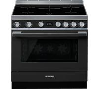 Smeg CPF9IPAN - Black 5 Zone Electric Cooker - A+ energy