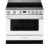 Smeg Portofino CPF9IPWH 90cm Wide White Induction Freestanding Range Cooker