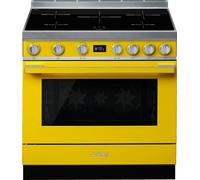 Smeg Portofino CPF9iPYW 90cm Electric Range Cooker with Induction Hob and Pyrolytic Cleaning - Yellow - A+ Rated, Yellow