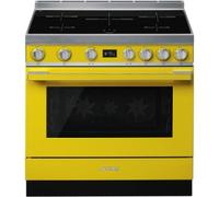 Smeg Portofino CPF9IPYW 90cm Wide Yellow Induction Freestanding Range Cooker