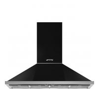 Smeg Portofino KPF12BL 120cm Wide Black Wall-Mounted Cooker Hood