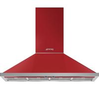 Smeg Portofino KPF12RD 120 cm Chimney Cooker Hood - Red
