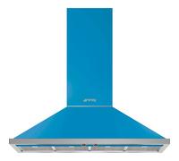 Smeg Portofino KPF12T 120cm Chimney Cooker Hood - Turquoise, Blue