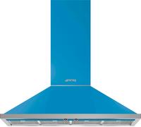 Smeg Portofino KPF12T 120cm Chimney Cooker Hood - Turquoise, Blue