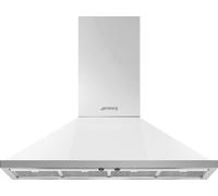 Smeg Portofino KPF12WH 120cm Chimney Cooker Hood - White, White
