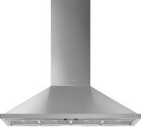 Smeg Portofino KPF12X 120cm Chimney Cooker Hood for Ducted/Recirculating Ventilation - Stainless Steel, Stainless Steel