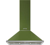 Smeg Portofino KPF9OG 90cm Wide Olive Green Wall-Mounted Cooker Hood