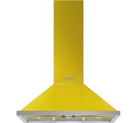Smeg Portofino KPF9YW 90cm Wide Yellow Wall-Mounted Cooker Hood