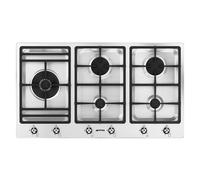 Smeg PS9062 90cm Classic Ultra Low Profile 5 Burner Gas Hob - STAINLESS STEEL