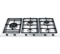 Smeg Classic PS9062 90cm Gas Hob - Stainless Steel, Stainless Steel