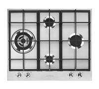 Smeg Universal PX364L hob Black, Stainless steel Built-in 60 cm Gas 4 zone(s)