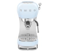 Smeg Retro 50's Style Manual Espresso Coffee Machine + Milk Frother Blue ECF02PB