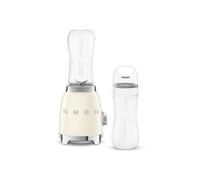 Smeg PBF01CRUK Retro 50s Style Personal Blender, 2 x Bottles-To-Go, 2 Speed Settings Cream