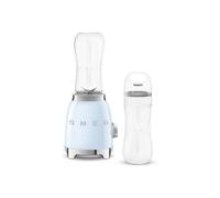 Smeg Retro 50's Style Personal Blender, 2X Bottles-To-Go, 2 Speeds In Pale Blue Pale Blue