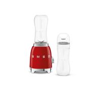 Smeg Retro 50's Style Personal Blender, 2x Bottles-To-Go, 2 Speeds in Red