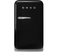 Smeg Right Hand Hinge Mini Bar FAB5RBL5 72cm Fridge - Black - D Rated, Black