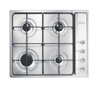 Smeg S64S Cucina 60cm 4 Burner Gas Hob - Stainless Steel