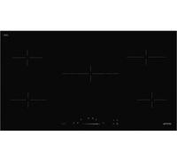 Smeg SE495ETD 90cm Ceramic Hob - Black, Black
