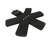 Smeg Set of 3 Pan Dividers, Felt, Black