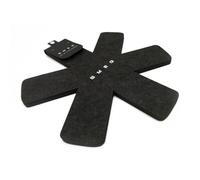 Smeg Set of 3 Pan Dividers, Felt, Black