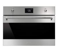 Smeg SF4390MCX Stainless/Black 45High Combi Oven