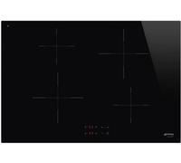 Smeg Si2741D - Black 80Cm 4 Zone Induction Hob Hard Wired - Touch Controls - 9 Power Levels Black One Size