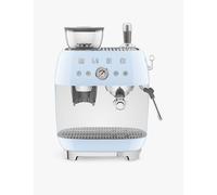 Smeg Smeg Egf03Whuk Espresso Coffee Machine and Grinder Pastel Blue
