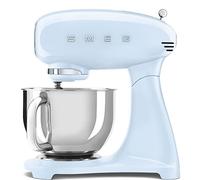Smeg SMF03PBUK Full Colour Stand Mixer, 50's Style, 10 Speed Settings, 800W, Pastel Blue