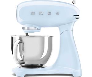 Smeg SMF03PBUK Full Colour Stand Mixer, 50's Style, 10 Speed Settings, 800W, Pastel Blue