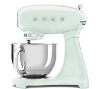 Smeg SMF03PGUK Full Colour Stand Mixer, 50's Style, 10 Speed Settings, 800W, Pastel Green