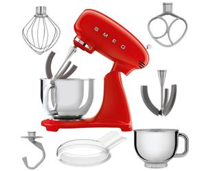 SMEG SMF03RDEU Food Processor 50s Style Full Color Red Italian Design...