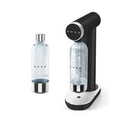 Smeg Soda Maker with Additional Reusable Bottle, Non-Slip Feet, 1 Litre Capacity, Matte Black, EEJB344