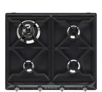 Smeg SR964NGH - Black 4 Zone Gas Hob