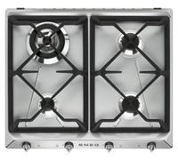Smeg SR964XGH Key FeaturesStainless steel baseChrome controlsHeavy duty cast iron pan standsBlack bu