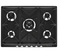 Smeg SR975NGH - Black 5 Zone Gas Hob