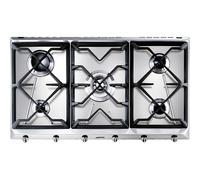 Smeg Universal SRV596GH5 hob Stainless steel Countertop 90 cm Gas 5 zone(s)