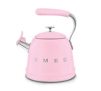 SMEG Stainless Steel Stovetop Whistling Kettle 2.3L /2.4QT Capacity -Mild Pink