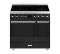 Smeg Symphony 90cm Electric Induction Range Cooker - Black C92IPMB2 [EEK: A]
