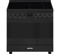 Smeg C92IPN2 90cm Classic Pyrolytic Induction Range Cooker - MATTE BLACK