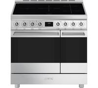 Smeg Symphony C92IPX2 90cm Wide Stainless Steel Induction Freestanding Range Cooker