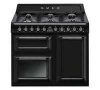 Smeg TR103BL 100cm Victoria Dual Fuel Range Cooker - Black