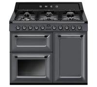 Smeg TR103GR 100cm Victoria Dual Fuel Range Cooker in Slate Grey with