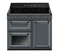Smeg TR103IGR2 100cm Victoria Electric Range Cooker - Slate Grey
