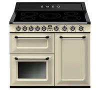 Smeg CUISINIARE TR103IP2 Range cooker Electric Zone induction hob Cream